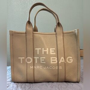NWT Marc Jacobs Medium Leather Tote Bag in Twine